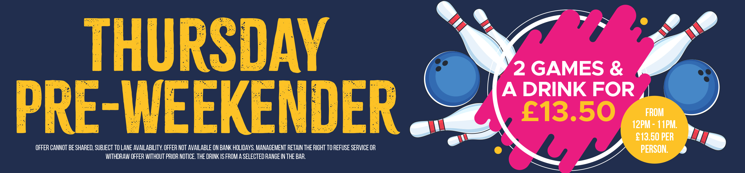 Thursday bowling package and deal